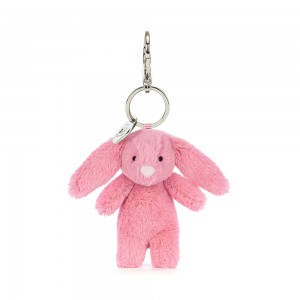 Pink Jellycat Bashful Bunny Bag Charm | US-EPLK98563