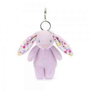 Purple Jellycat Blossom Jasmine Bunny Bag Charm | US-FILE67829