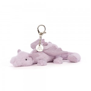 Purple Jellycat Lavender Dragon Bag Charm | US-LOAG04815