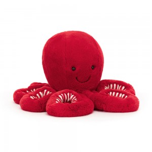 Red Jellycat Cranberry Octopus | US-ZTAG27941