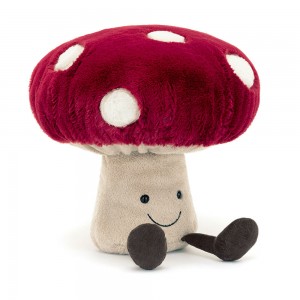 Red / Beige Jellycat Amuseables Mushroom | US-KVWL85173