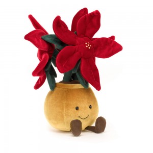 Red / Brown Jellycat Amuseables Poinsettia | US-PXKY70948