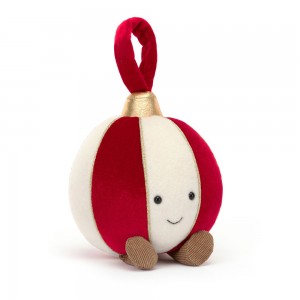 Red / Cream Jellycat Amuseables Bauble | US-PFNH51308