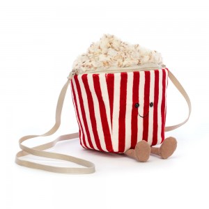 Red / Cream Jellycat Amuseables Popcorn Bag | US-DVKQ80571