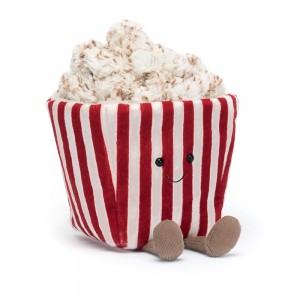 Red / Cream Jellycat Amuseables Popcorn | US-CXSL29640