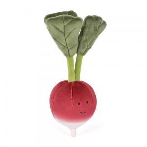 Red / Green Jellycat Vivacious Vegetable Radish | US-WVEX45061