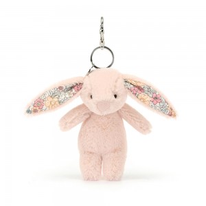 Rose Jellycat Blossom Blush Bunny Bag Charm | US-VSGY74136