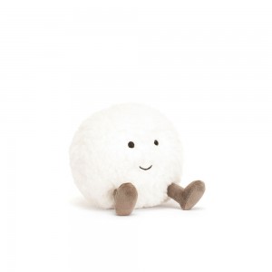 White Jellycat Amuseables Snowball | US-QJNV46298