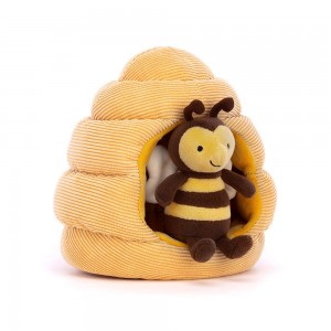 Yellow / Brown Jellycat Honeyhome Bee | US-BMJP59064