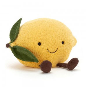 Yellow / Green Jellycat Amuseables Lemon | US-MALT39245