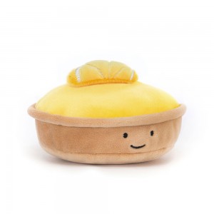 Yellow / Light Brown Jellycat Pretty Patisserie Tarte Au Citron | US-UWXO96450