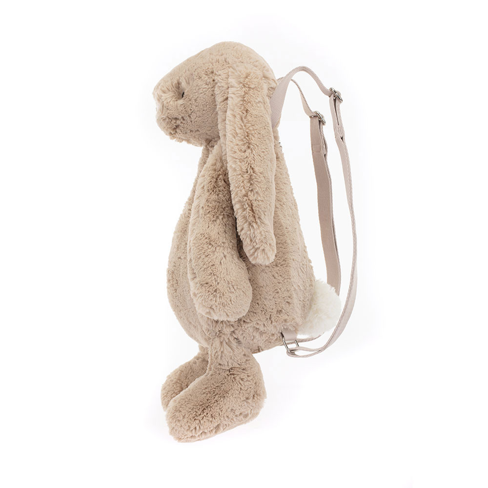 Beige Jellycat Bashful Bunny Backpack | US-BDSZ02871