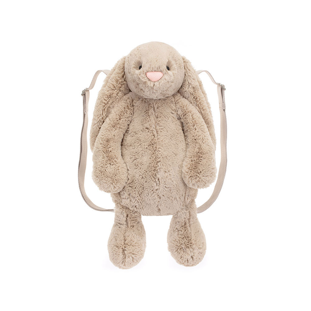 Beige Jellycat Bashful Bunny Backpack | US-BDSZ02871