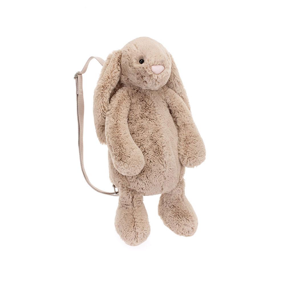 Beige Jellycat Bashful Bunny Backpack | US-BDSZ02871