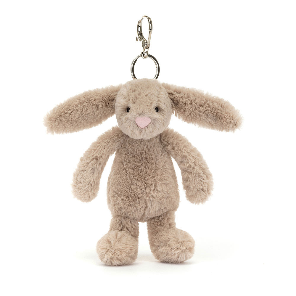 Beige Jellycat Bashful Bunny Bag Charm | US-TRNY64523