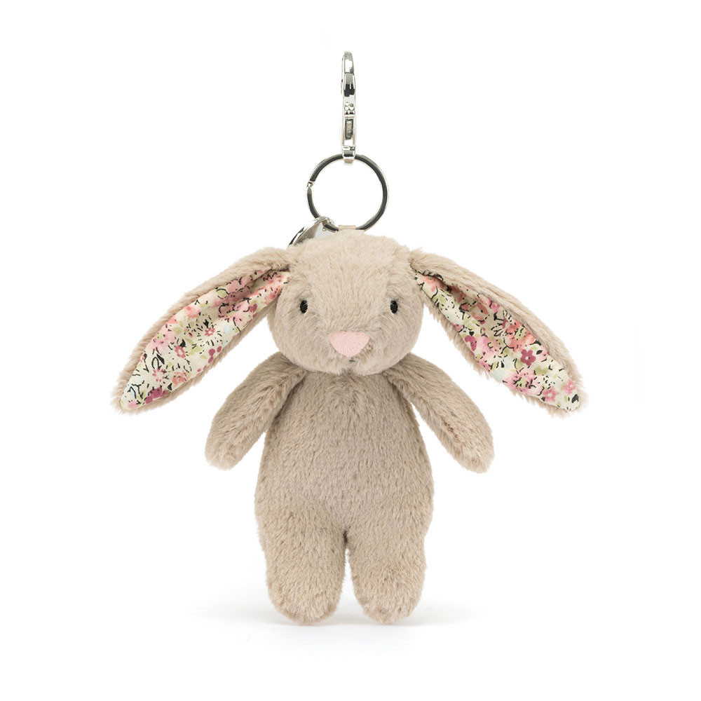 Beige Jellycat Blossom Bunny Bag Charm | US-QISE14670