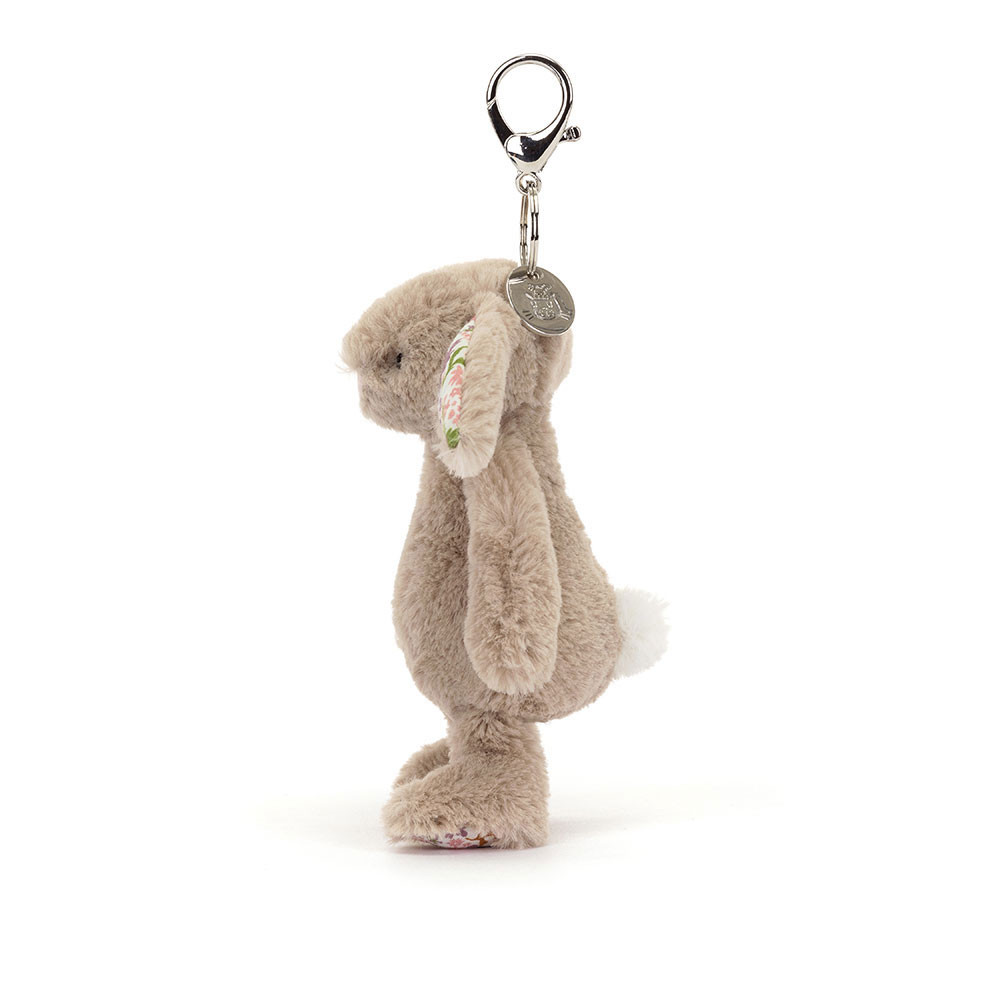 Beige Jellycat Blossom Bunny Petal Bag Charm | US-AWPE28760