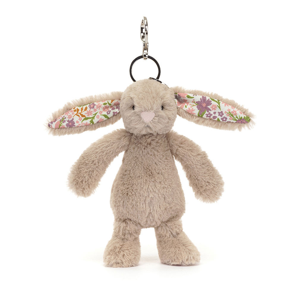 Beige Jellycat Blossom Bunny Petal Bag Charm | US-AWPE28760