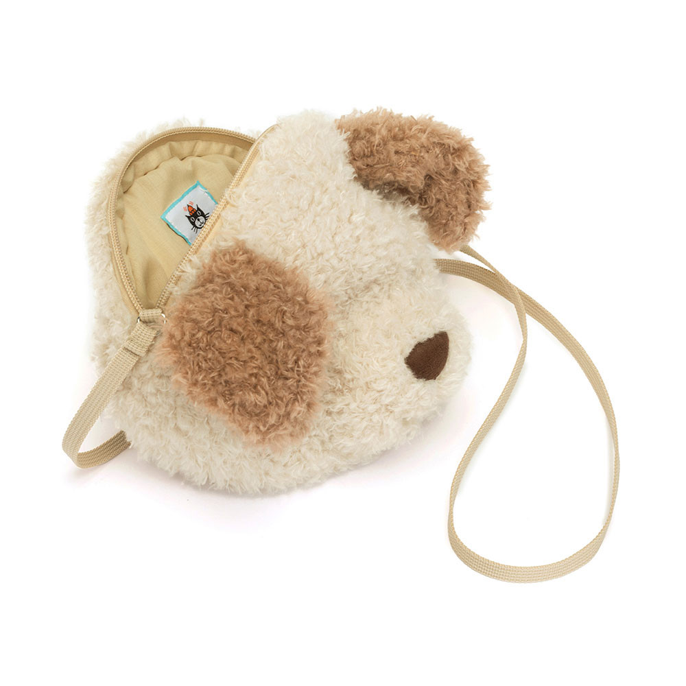 Beige Jellycat Little Pup Bag | US-UEGF02598