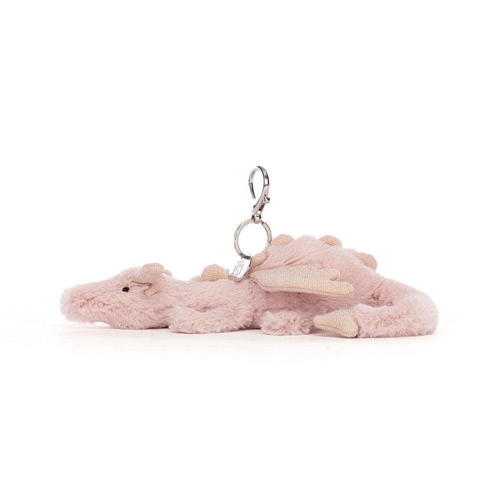 Beige Jellycat Rose Dragon Bag Charm | US-YUXG84563