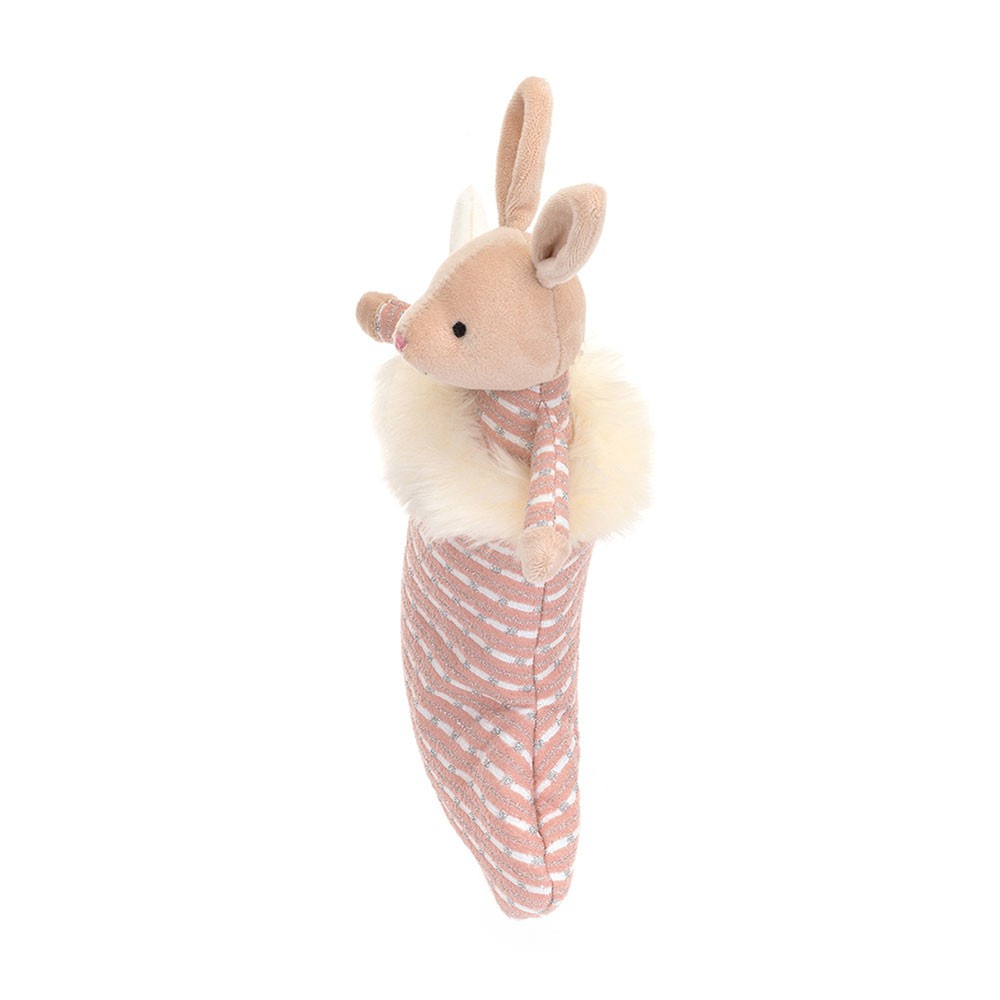 Beige Jellycat Shimmer Stocking Bunny | US-TRDO52634