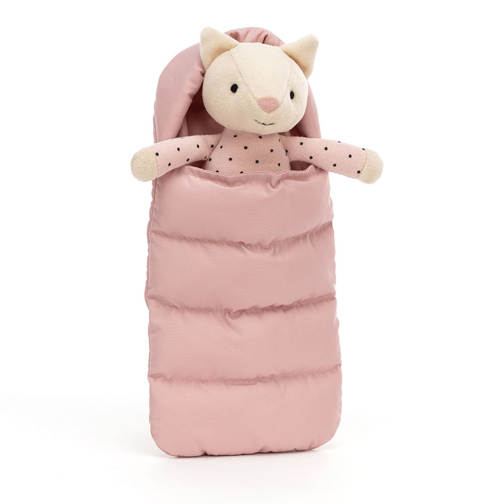 Beige Jellycat Snuggler Cat | US-WTOA61459