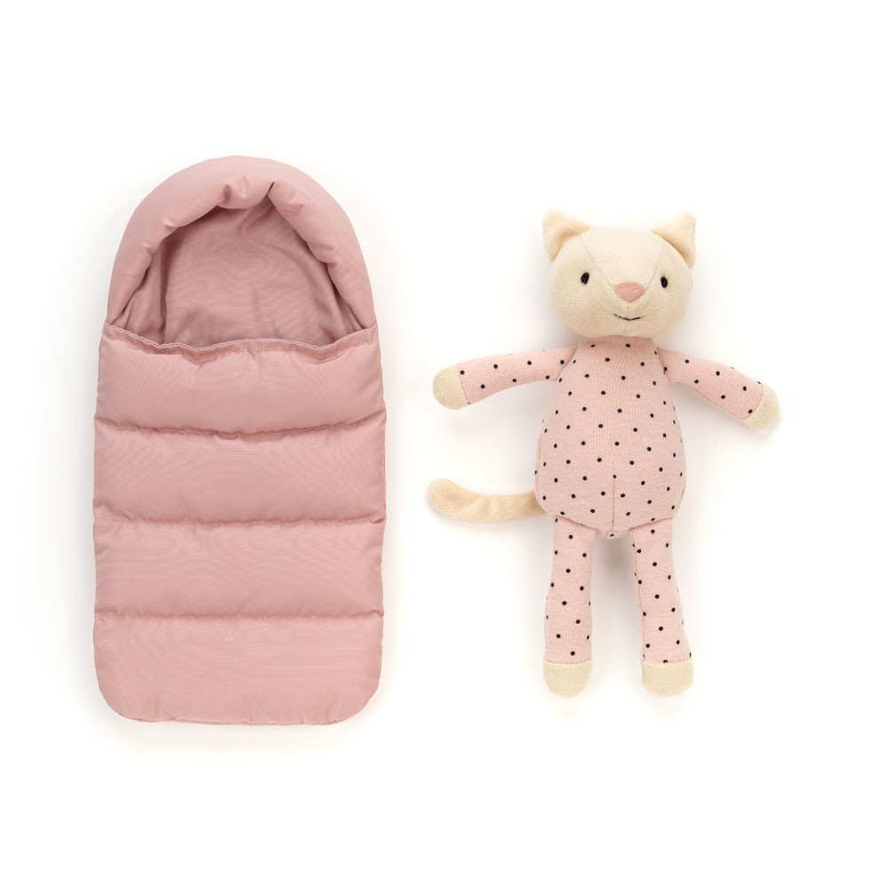 Beige Jellycat Snuggler Cat | US-WTOA61459