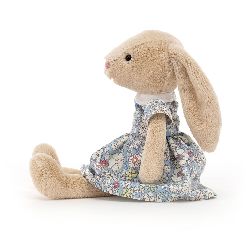 Beige / Blue Jellycat Lottie Bunny Floral | US-XABL08629