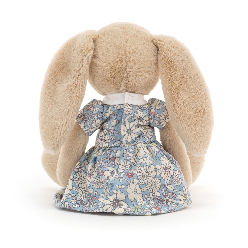 Beige / Blue Jellycat Lottie Bunny Floral | US-XABL08629