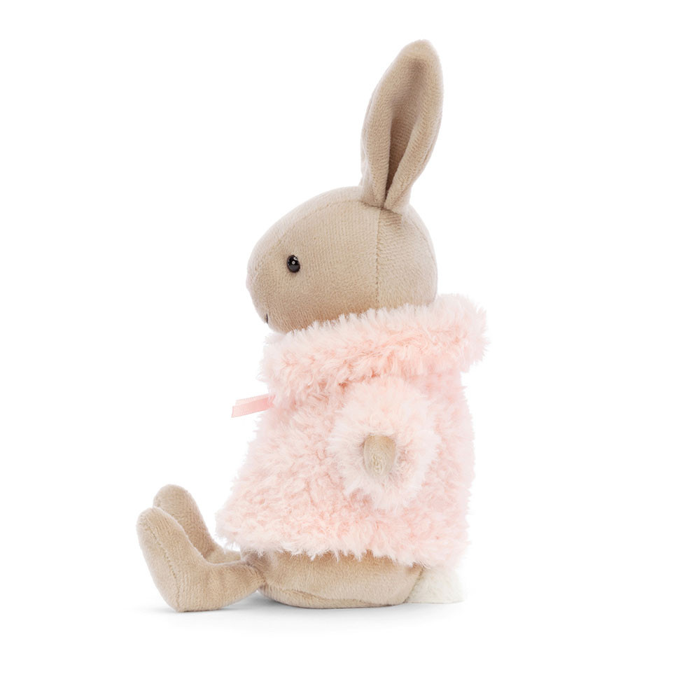 Beige / Brown Jellycat Comfy Coat Bunny | US-IXHR35849