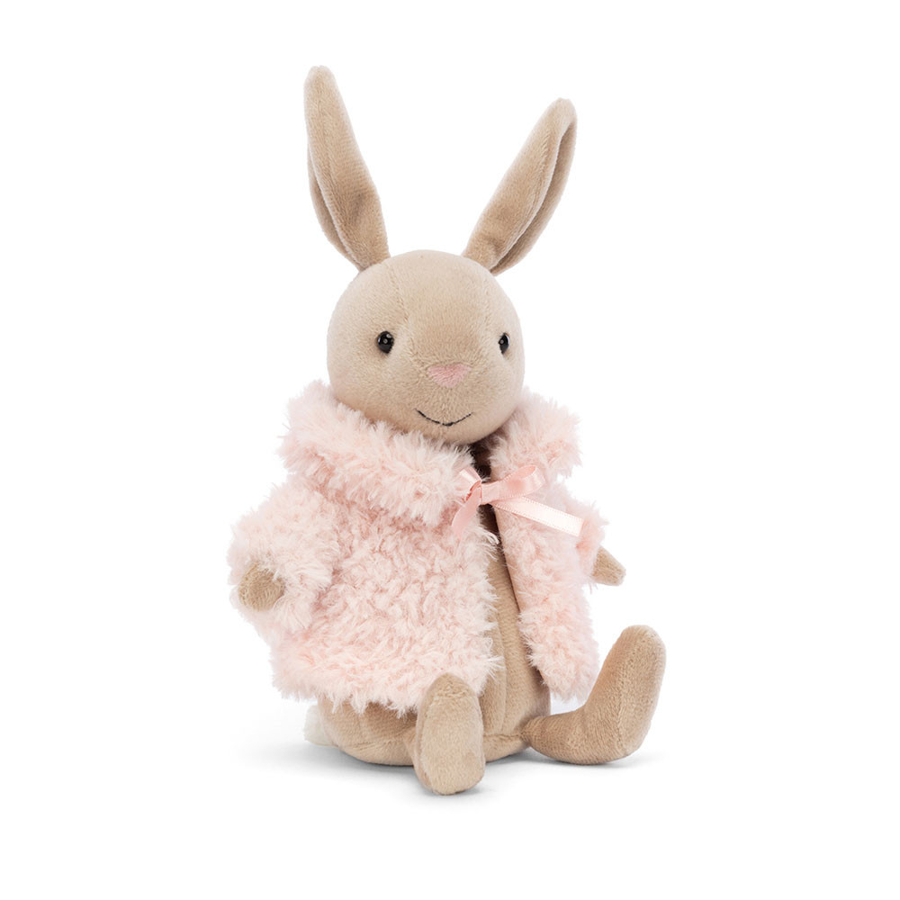 Beige / Brown Jellycat Comfy Coat Bunny | US-IXHR35849