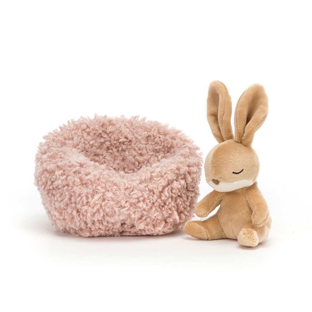 Beige / Brown Jellycat Hibernating Bunny | US-NPMY49360