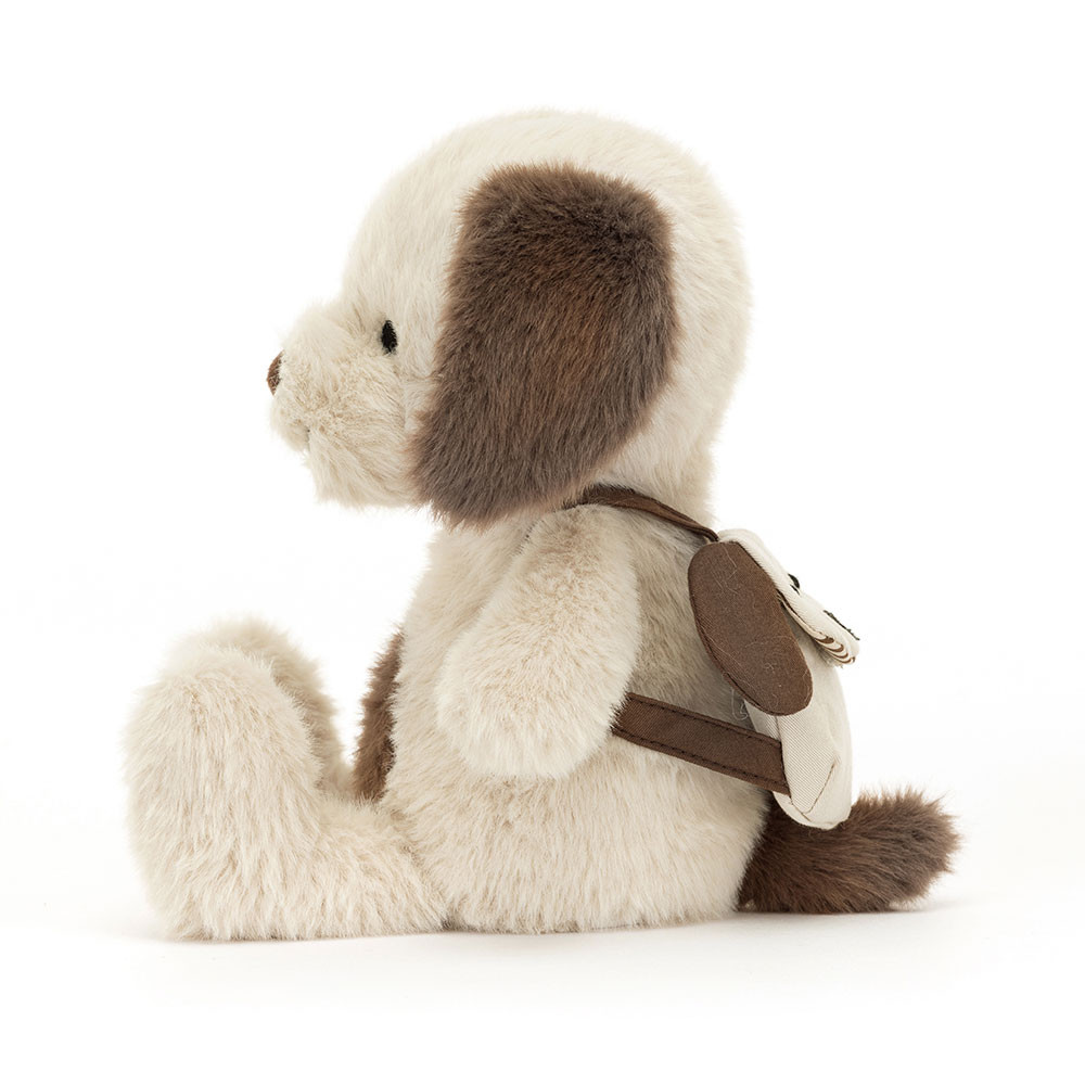 Beige / Dark Brown Jellycat Backpack Puppy | US-KPTJ27850