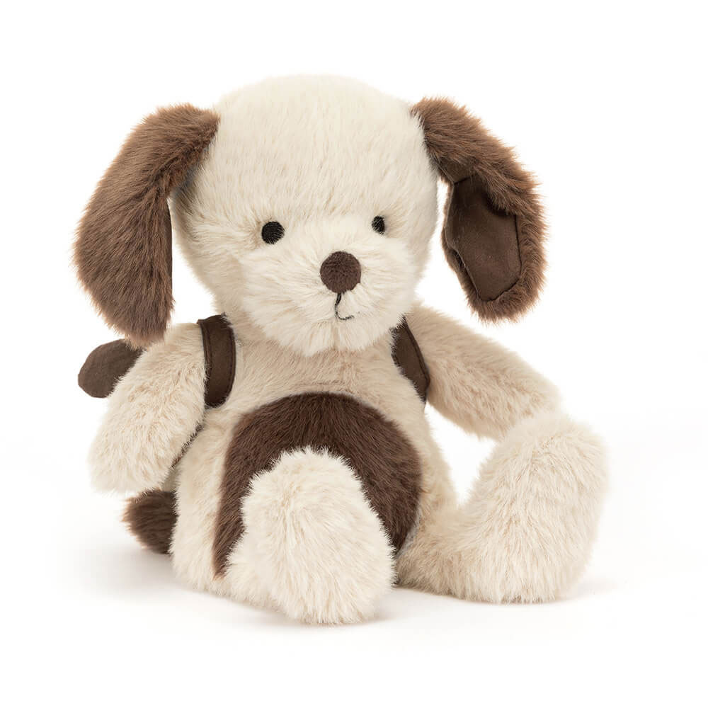 Beige / Dark Brown Jellycat Backpack Puppy | US-KPTJ27850