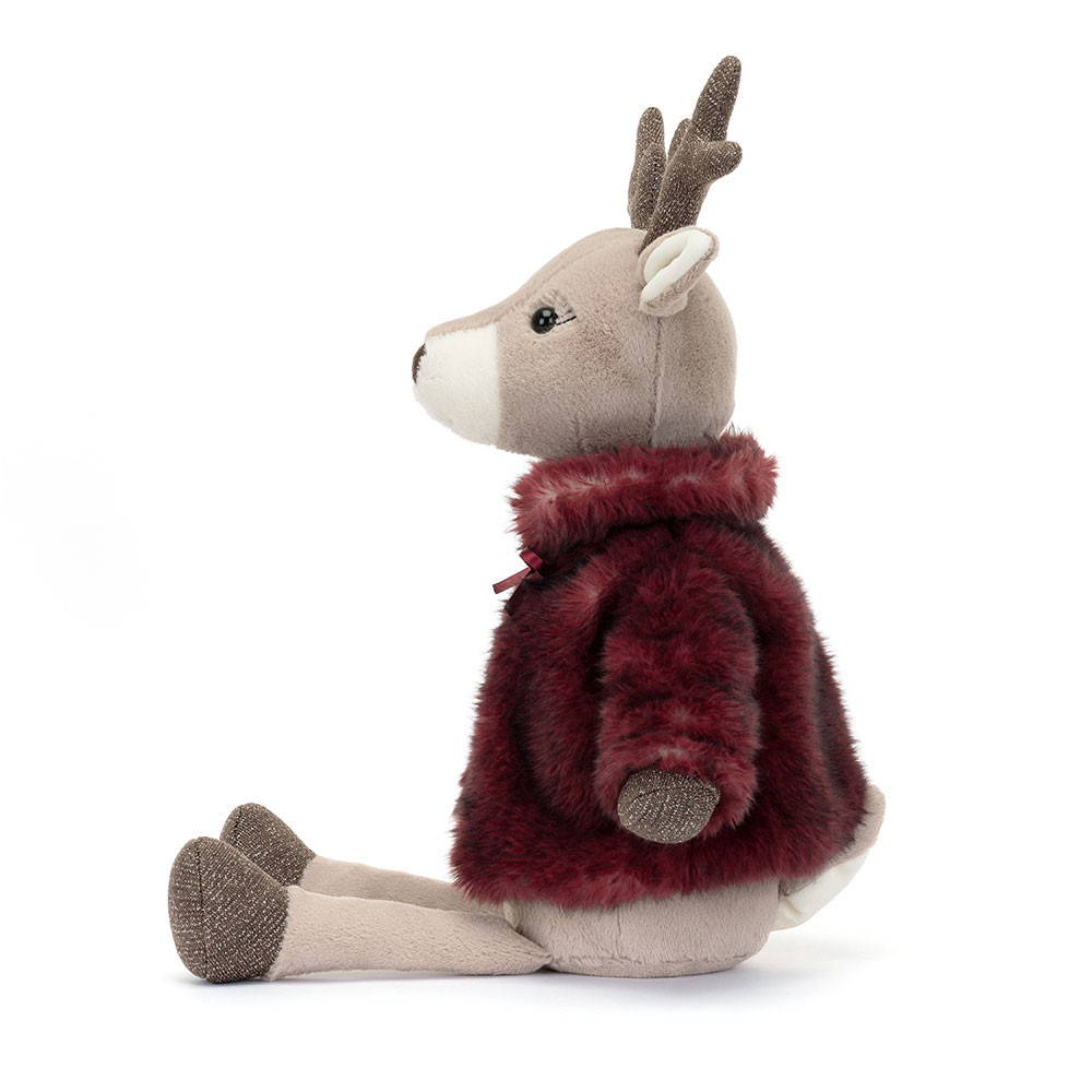 Beige / Dark Red Jellycat Vivien Reindeer | US-AKWZ70285