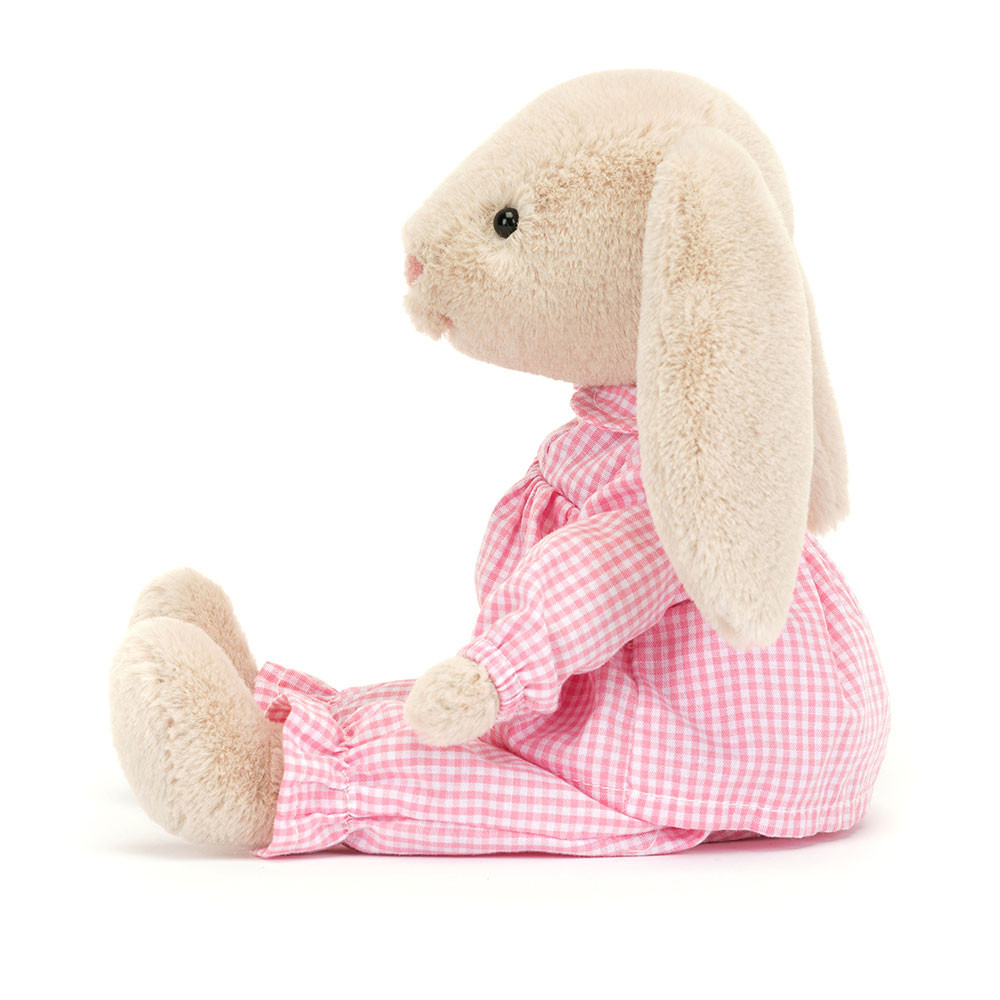 Beige / Pink Jellycat Lottie Bunny Bedtime | US-TDEL69152