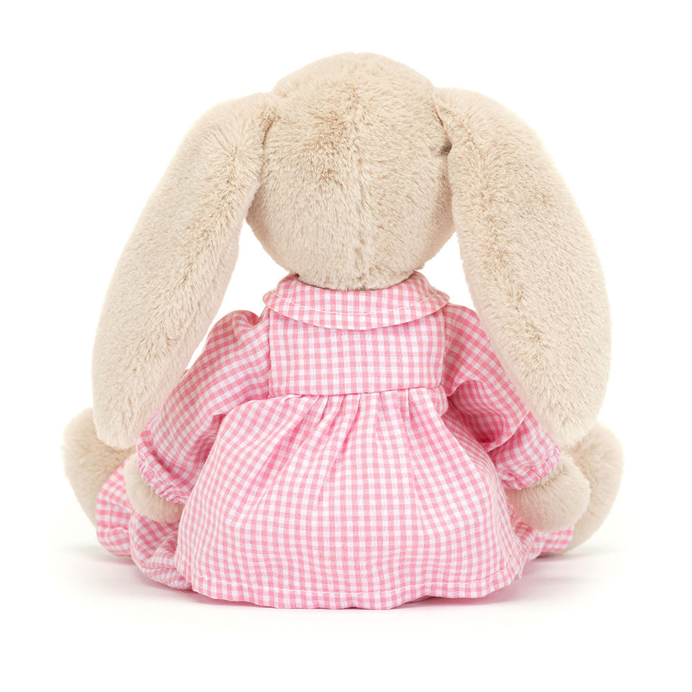 Beige / Pink Jellycat Lottie Bunny Bedtime | US-TDEL69152