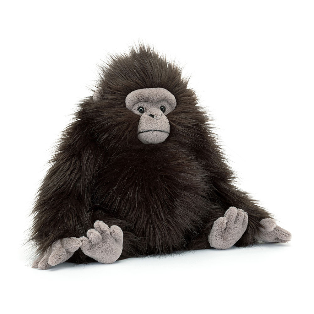 Black Jellycat Gomez Gorilla | US-ZVHD49312