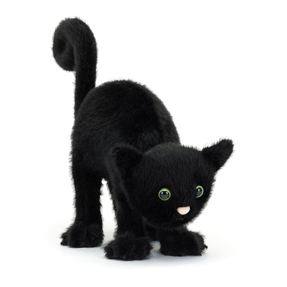 Black Jellycat Spookipaws Cat | US-RCJY07412