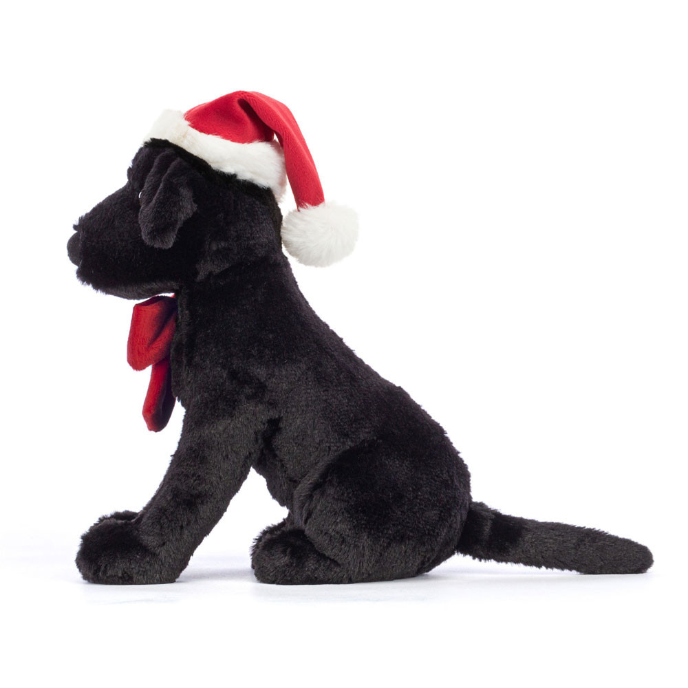 Black / Red Jellycat Winter Warmer Pippa Labrador | US-BIHK09548