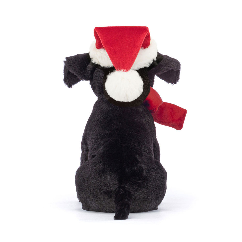 Black / Red Jellycat Winter Warmer Pippa Labrador | US-BIHK09548