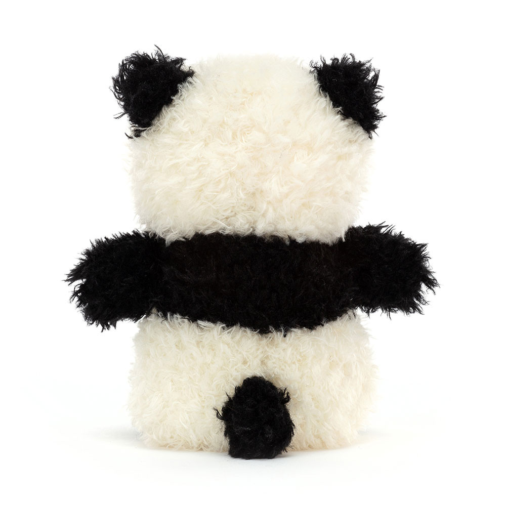 Black / White Jellycat Little Panda | US-TQOZ52683