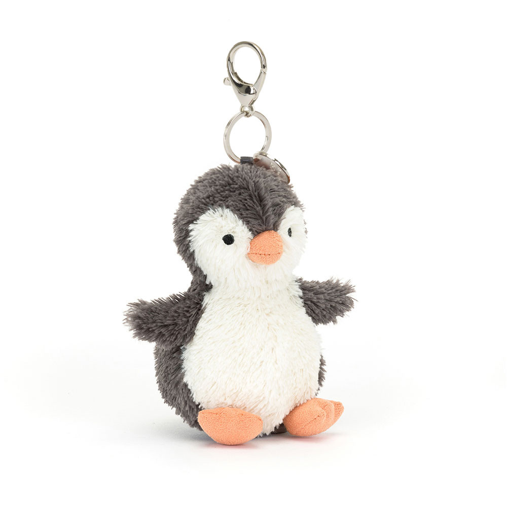 Black / White Jellycat Peanut Penguin Bag Charm | US-UZMR91864