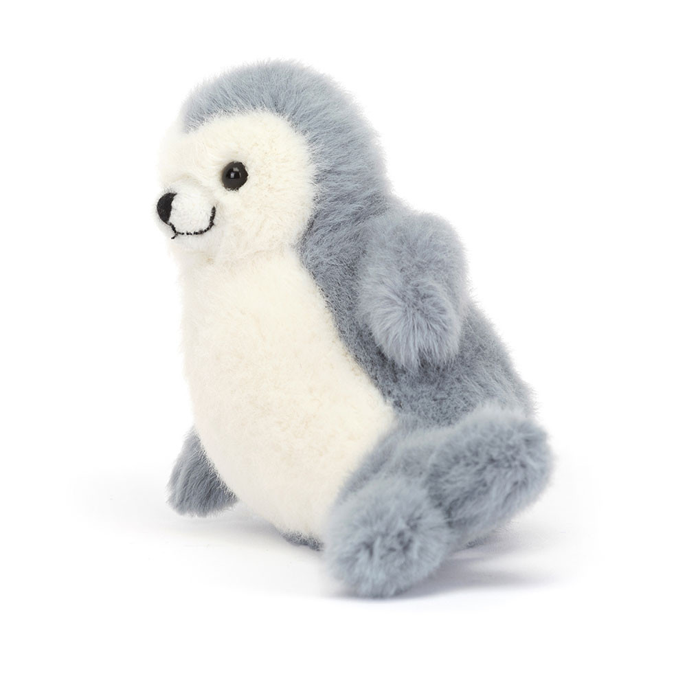 Blue Grey / Cream Jellycat Nauticool Roly Poly Seal | US-MDVW35419