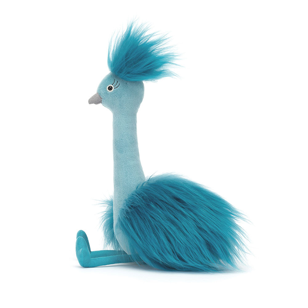 Blue Jellycat Fou Fou Peacock | US-WIXN34198