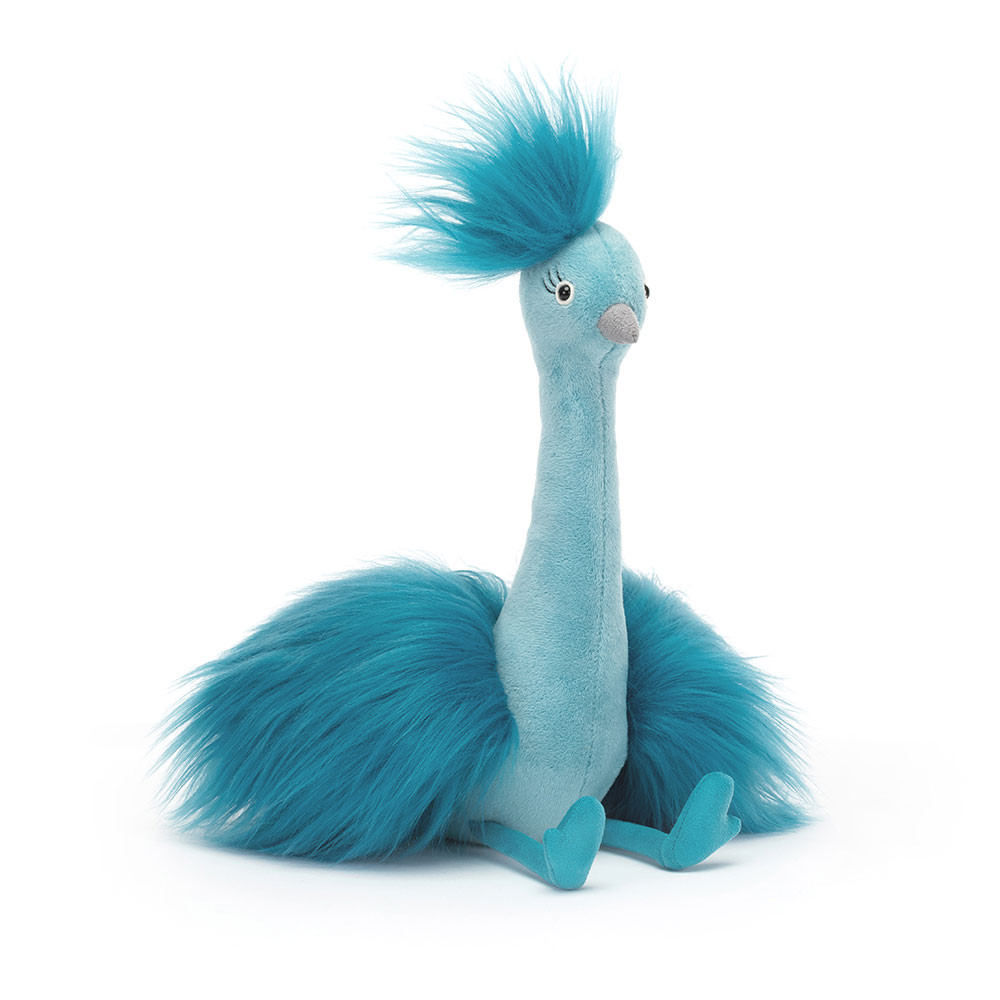 Blue Jellycat Fou Fou Peacock | US-WIXN34198