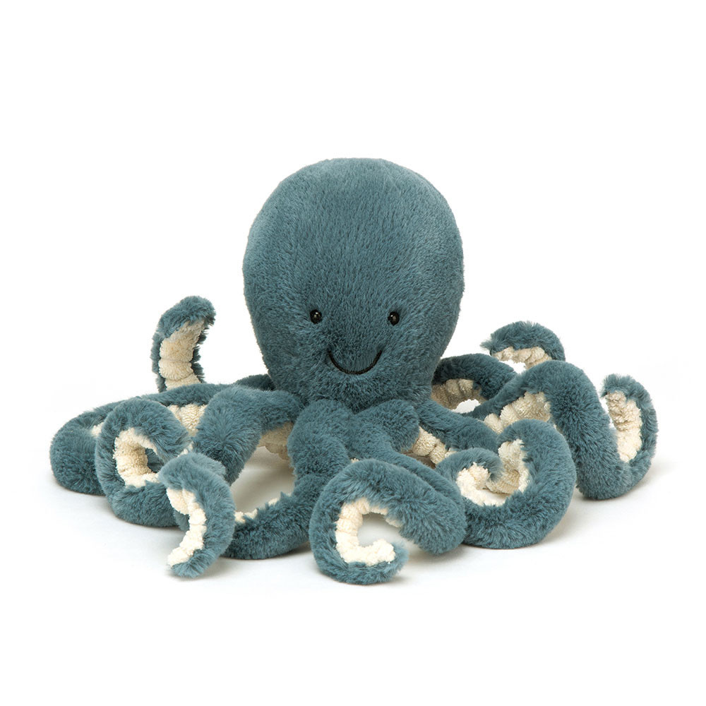 Blue / Cream Jellycat Storm Octopus | US-HBZD64537