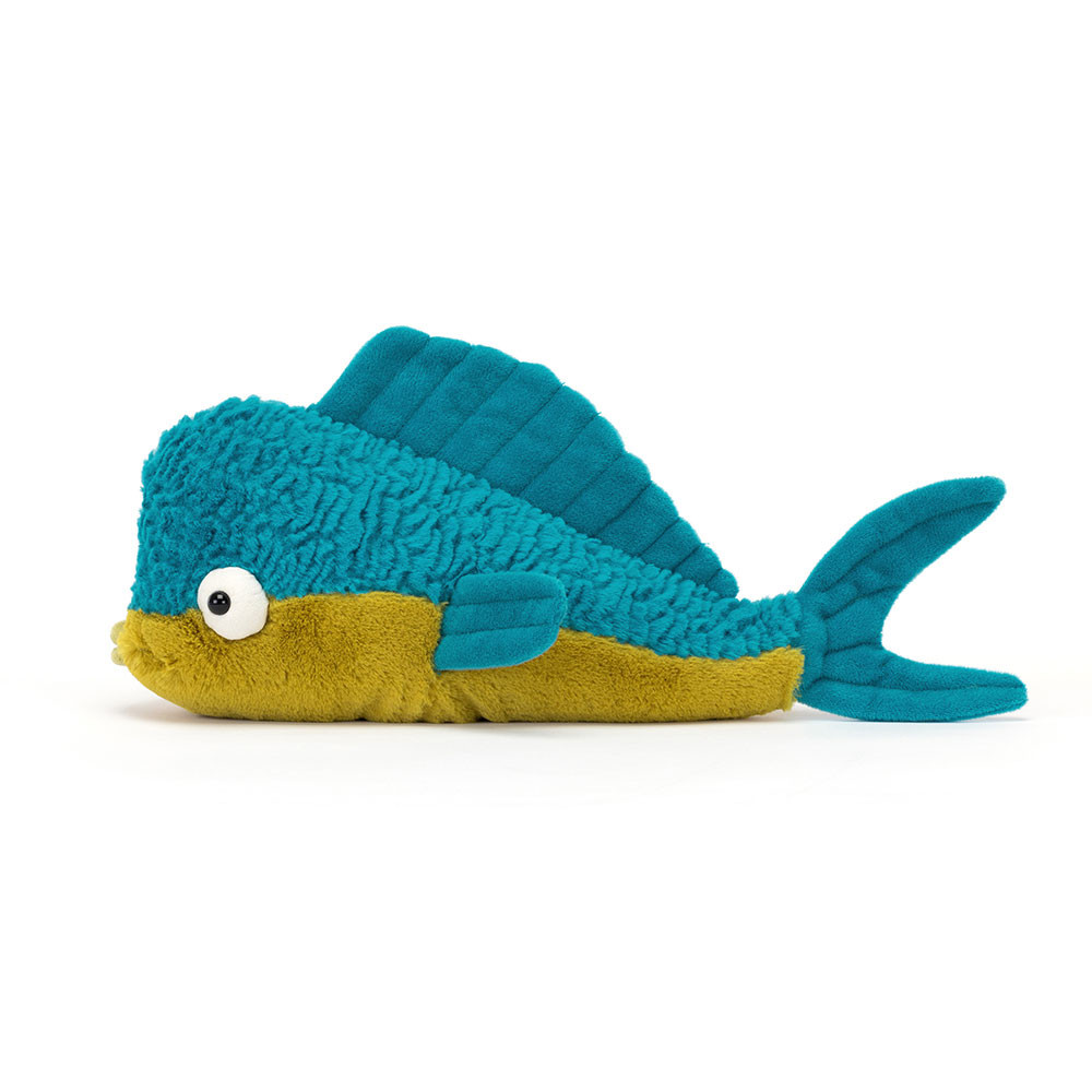 Blue / Green Jellycat Delano Dorado Fish | US-CTUP74608