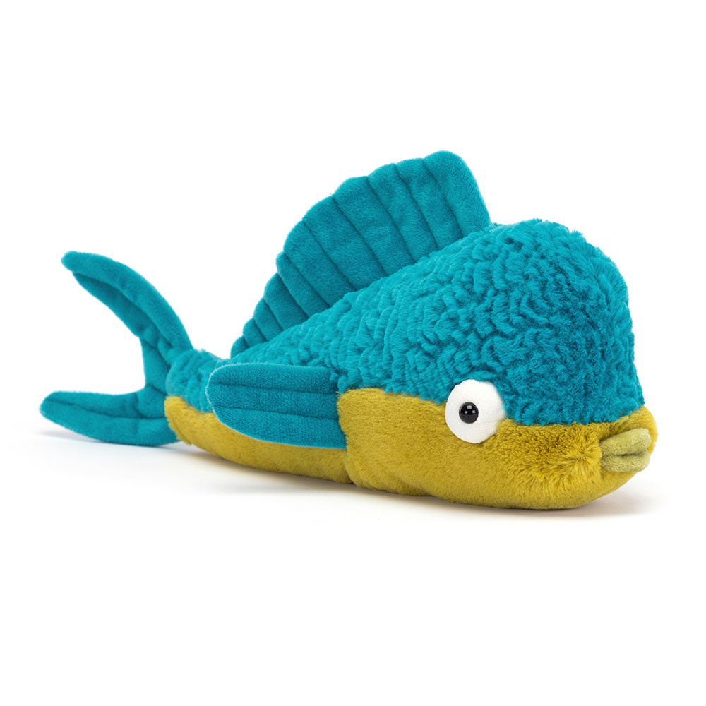 Blue / Green Jellycat Delano Dorado Fish | US-CTUP74608