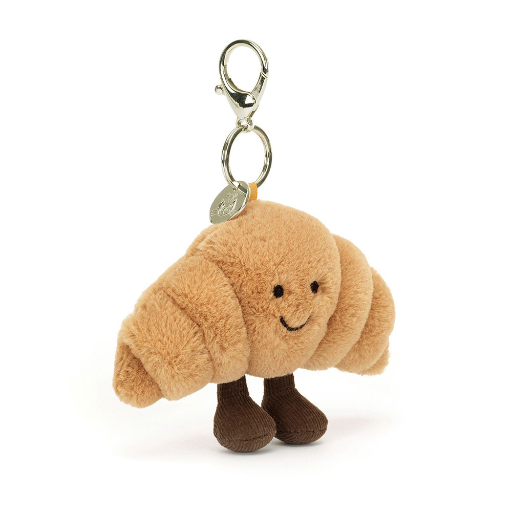 Brown Jellycat Amuseables Croissant Bag Charm | US-KZQO20437